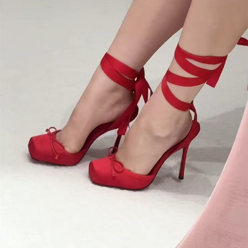 Red High-heeled Shoes, Women's - Women'S Shoes Quality 评论和价格