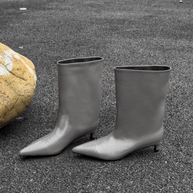 Winter Pointed Toe Women Knee  - Knee High Boots Women 评论和价格