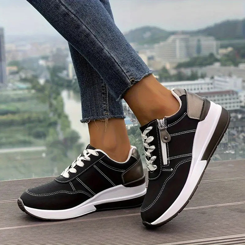 Women Side Zipper Platform Sne - Oxford Lace Up Women 评论和价格