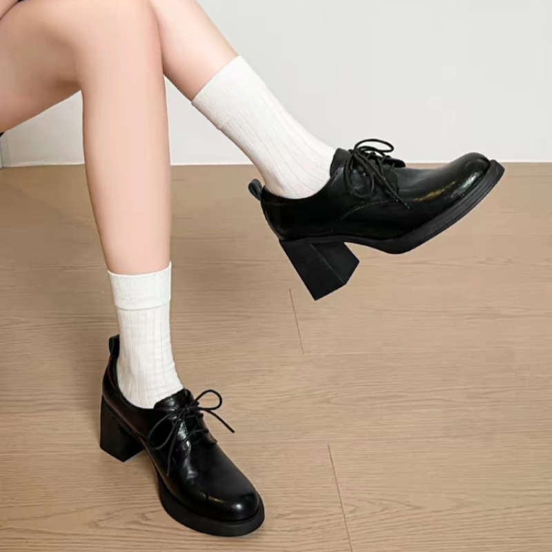 Women Square Toe Lace Up Oxfor - Oxford Lace Up Women 评论和价格