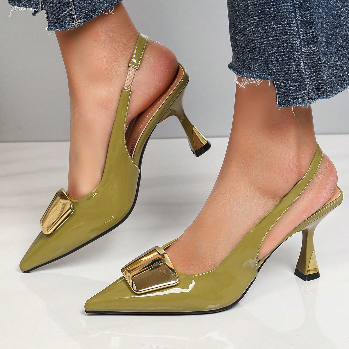 Elegant Women Closed Pointed-T - Women'S Shoes Clogs 评论和价格