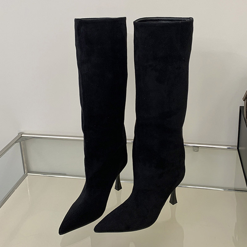 Eilyken Winter Retro Design Po - Knee High Boots Women 评论和价格