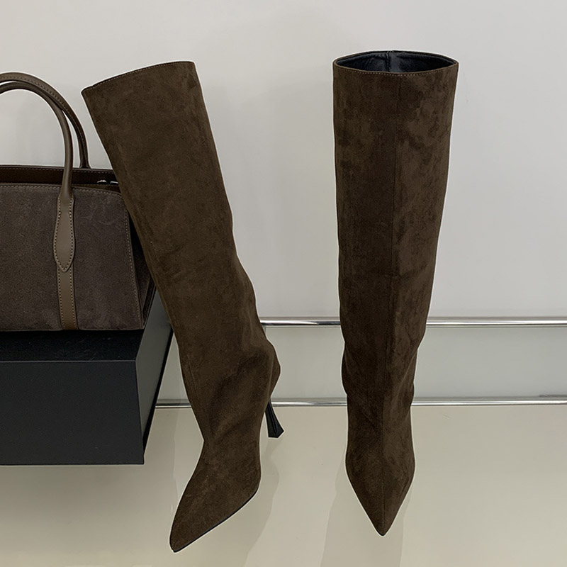 Eilyken Winter Retro Design Po - Knee High Boots Women 评论和价格