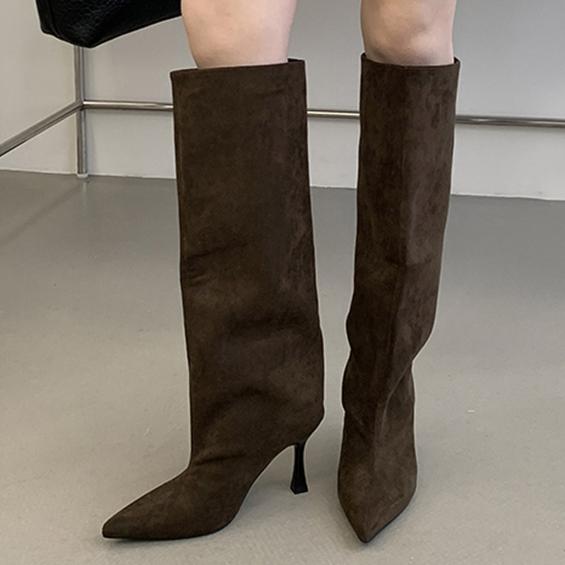 Eilyken Winter Retro Design Po - Knee High Boots Women 评论和价格