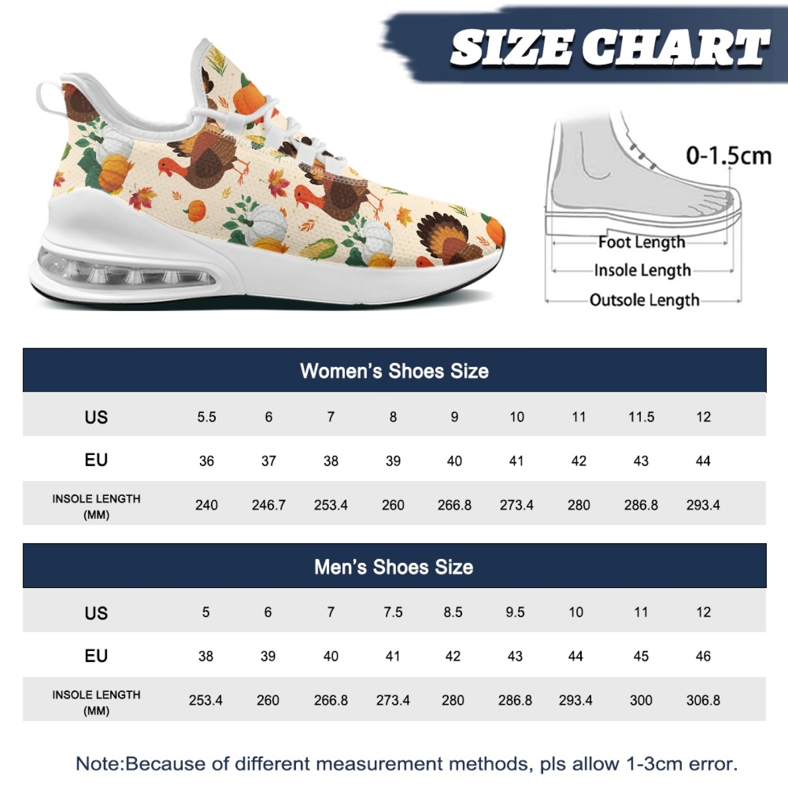 PENSTROLL Thanksgiving Turkey  - Women Shoes Tennis 评论和价格