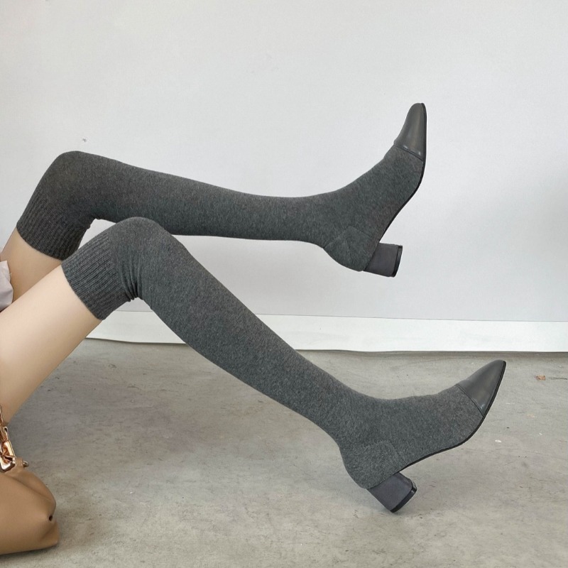 High Knee Sock Shoes 2025 New  - Sock Boot Women 评论和价格