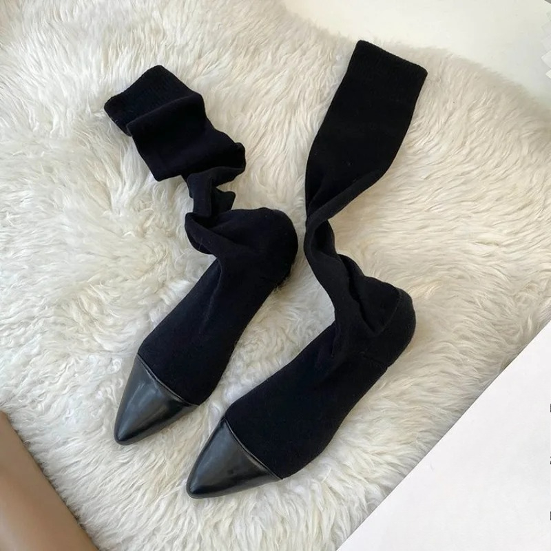 High Knee Sock Shoes 2025 New  - Sock Boot Women 评论和价格
