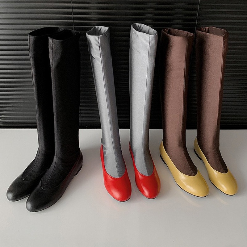Fashion Brand Round Toe Knee H - Sock Boot Women 评论和价格