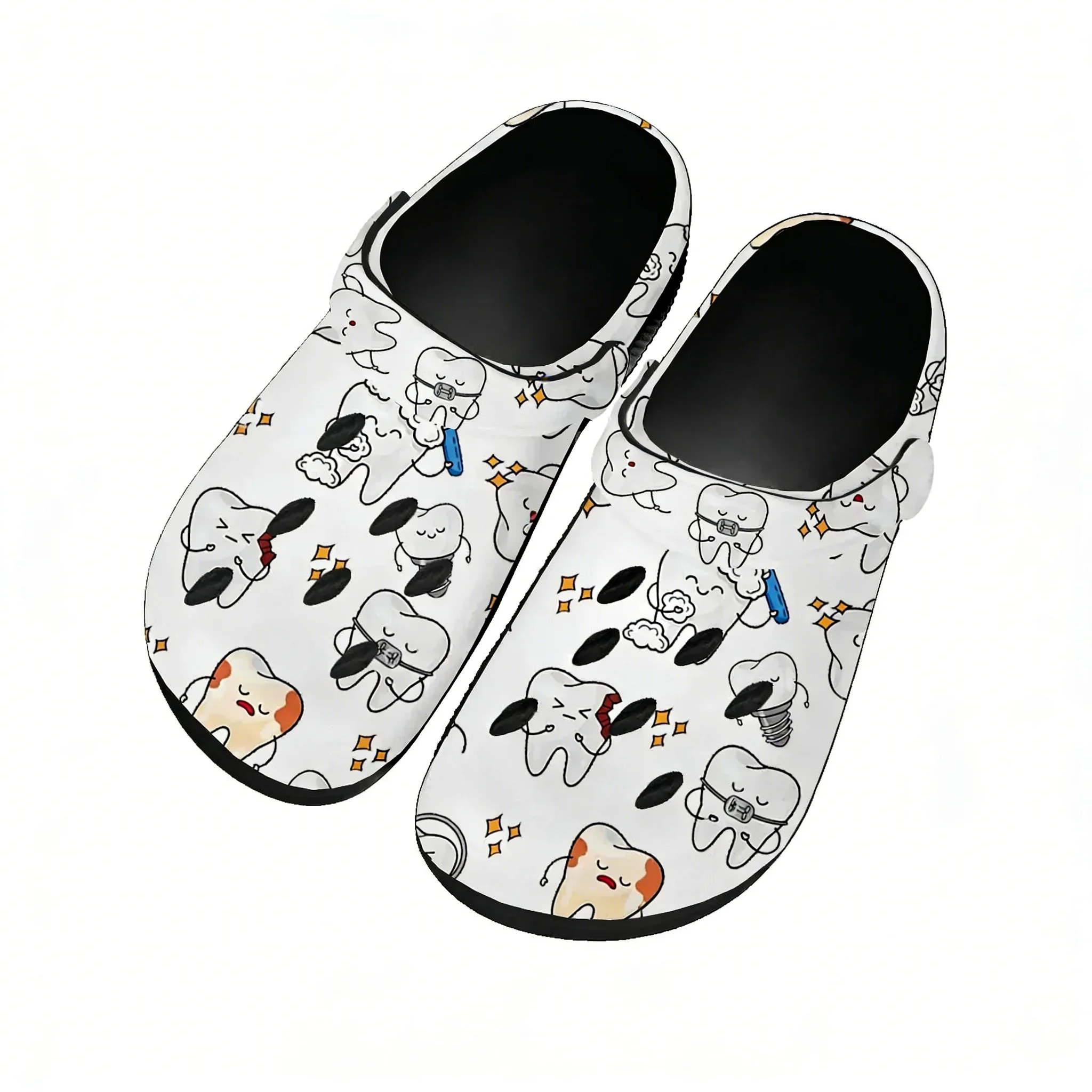 Tooth Dentist Cartoon Pattern  - Women'S Shoes Clogs 评论和价格