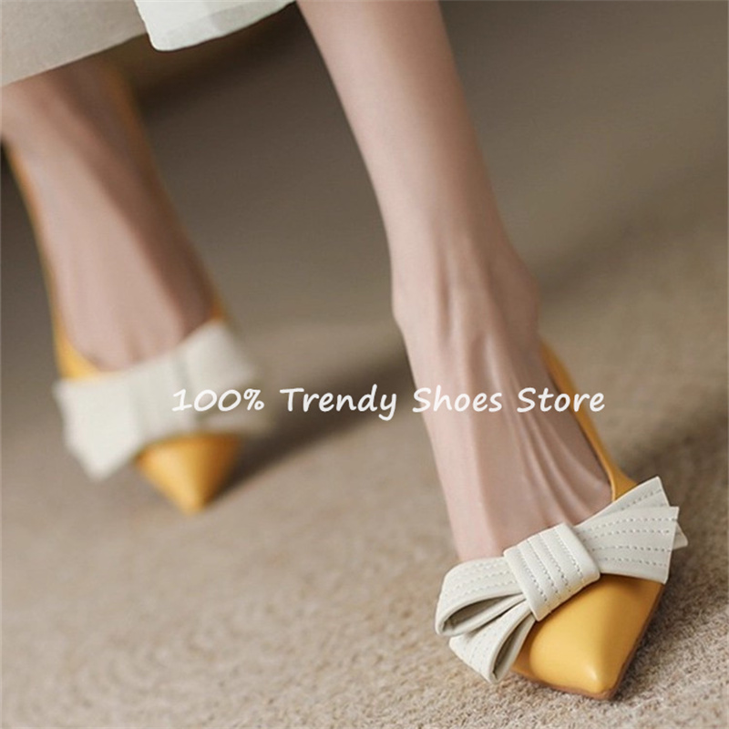 Butterfly Knot Decor Women Sli - Women'S Shoes Quality 评论和价格