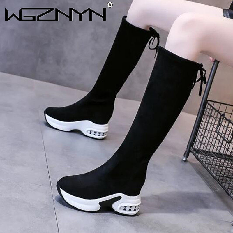 Winter Warm Chunky Platform Lo - Knee High Boots Women 评论和价格