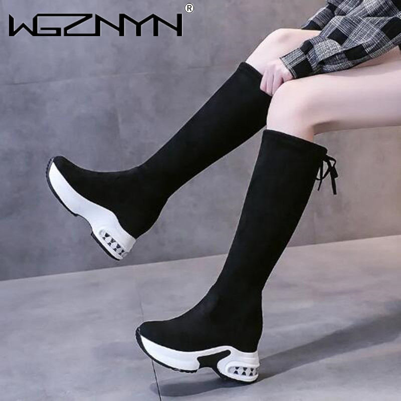 Winter Warm Chunky Platform Lo - Knee High Boots Women 评论和价格